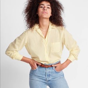 Grayson Hero tissue shirt in pale yellow-size 1
